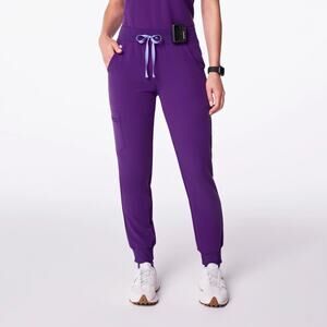 FIGS Women Small Zamora Jogger Scrub Pants Bottoms Purple Pockets W18SW2005